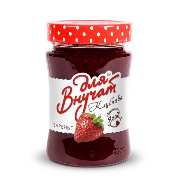 "ДЛЯ ВНУЧАТ" ВАРЕНЬЕ КЛУБНИЧНОЕ 340Г