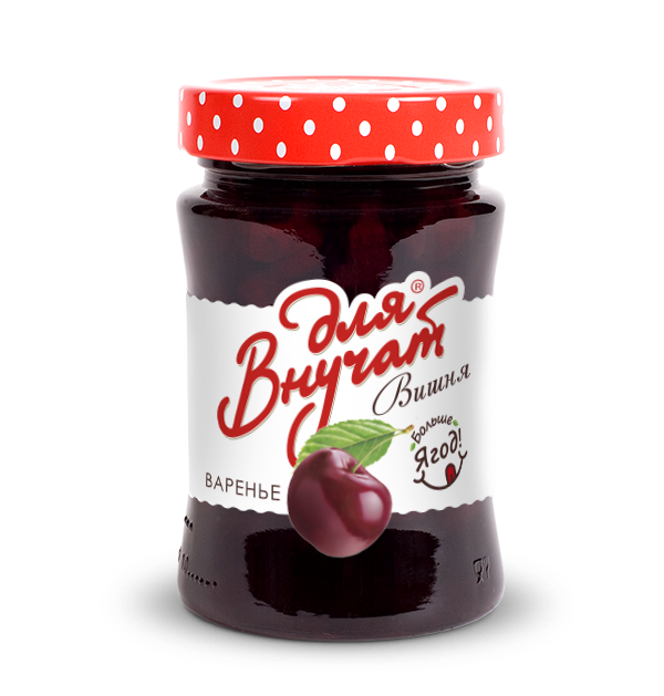 "ДЛЯ ВНУЧАТ" ВАРЕНЬЕ ВИШНЁВОЕ 340Г