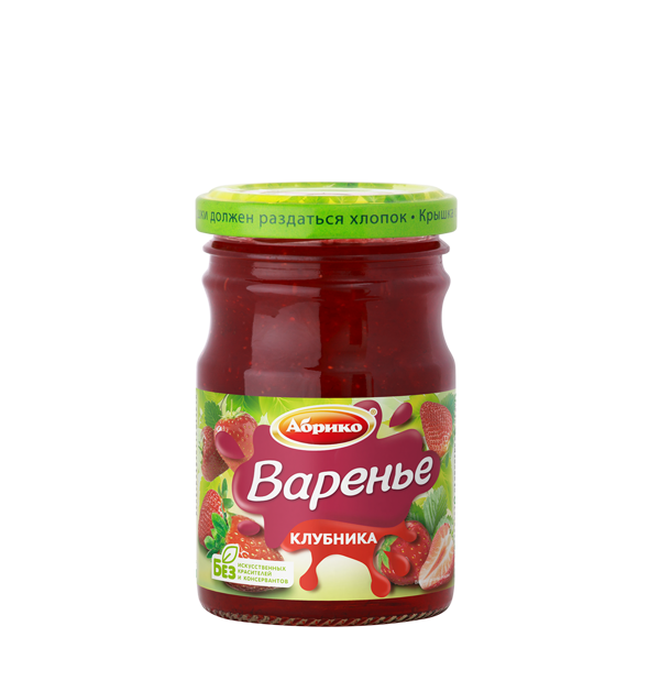 "АБРИКО" ВАРЕНЬЕ КЛУБНИКА 250Г