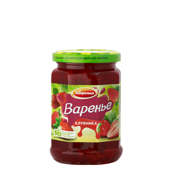 "АБРИКО" ВАРЕНЬЕ КЛУБНИКА 390Г