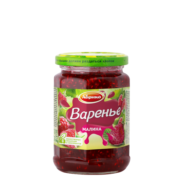 "АБРИКО" ВАРЕНЬЕ МАЛИНА 390Г
